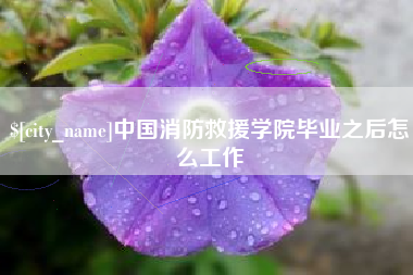 湘西中国消防救援学院毕业之后怎么工作