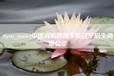 湘西中国消防救援学院辽宁招生简章公示