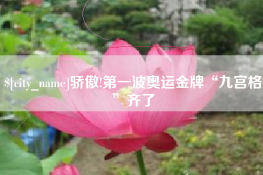 湘西骄傲!第一波奥运金牌“九宫格”齐了