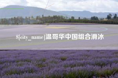 湘西温哥华中国组合滑冰