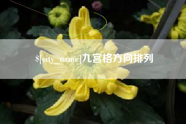 湘西九宫格方向排列
