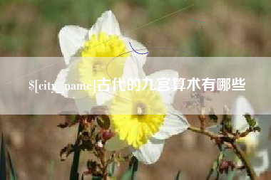 湘西古代的九宫算术有哪些