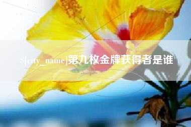湘西第九枚金牌获得者是谁