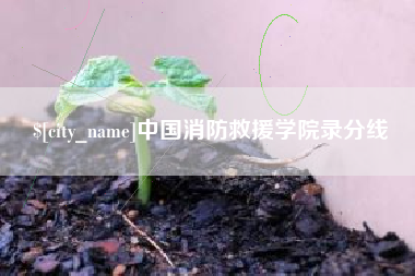 湘西中国消防救援学院录分线