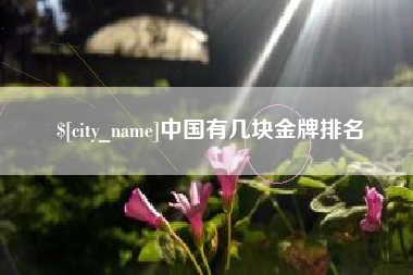 湘西中国有几块金牌排名