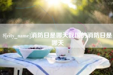 湘西消防日是哪天我国的消防日是哪天