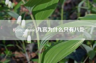 湘西九宫为什么只有八卦