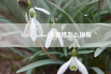 湘西九宫格怎么排版