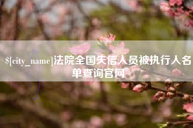 湘西法院全国失信人员被执行人名单查询官网