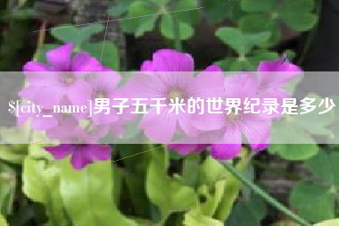 湘西男子五千米的世界纪录是多少