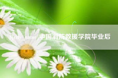 湘西中国消防救援学院毕业后