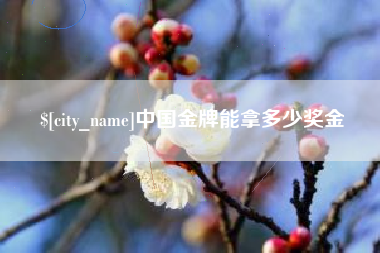 湘西中国金牌能拿多少奖金