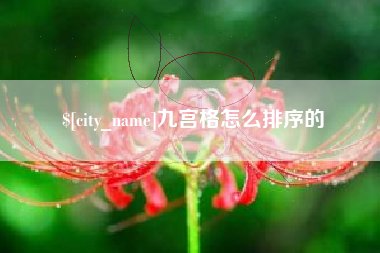 湘西九宫格怎么排序的
