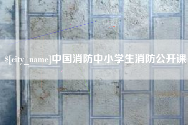 湘西中国消防中小学生消防公开课