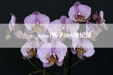 湘西男子5000米纪录