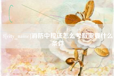 湘西消防中控证怎么考取需要什么条件