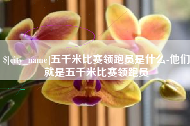 湘西五千米比赛领跑员是什么-他们就是五千米比赛领跑员