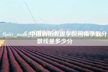 湘西中国消防救援学院河南录取分数线是多少分