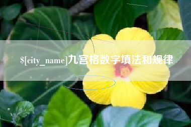 湘西九宫格数字填法和规律