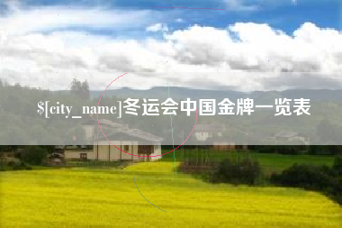 湘西冬运会中国金牌一览表
