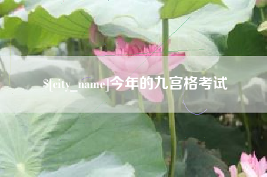 湘西今年的九宫格考试