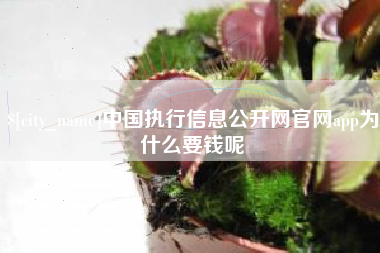 湘西中国执行信息公开网官网app为什么要钱呢