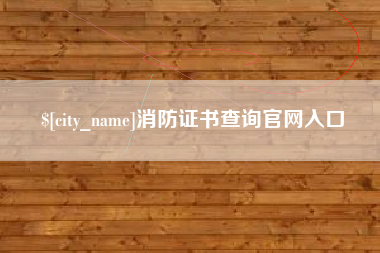 湘西消防证书查询官网入口