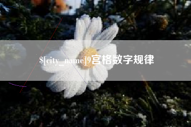 湘西9宫格数字规律