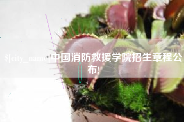 湘西中国消防救援学院招生章程公布!