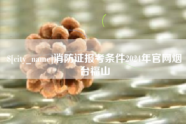 湘西消防证报考条件2024年官网烟台福山