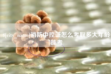 湘西消防中控证怎么考取多大年龄能考